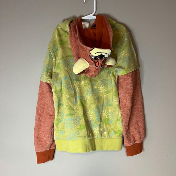 Disney Store Zootopia Nick Wilde Fox Hooded Sweatshirt Hoodie 9/10 Years - Picture 4 of 5